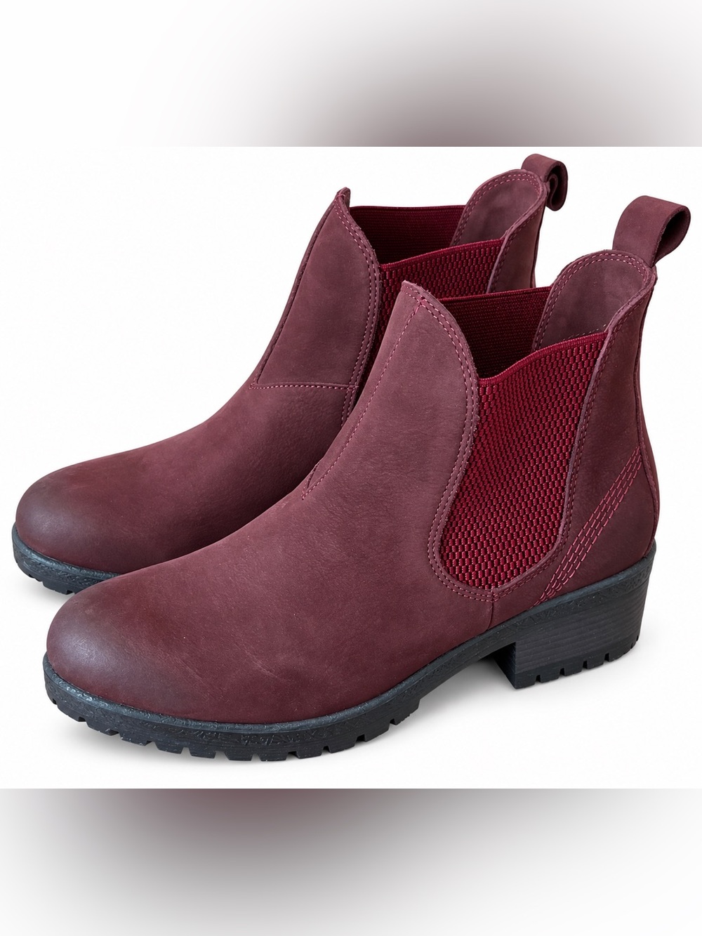 Miz Mooz Danie boots in Dark Burgundy Suede 6.5-7 EU 37
